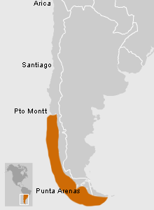 Ubicación de Cazadores Marítimos o Canoeros