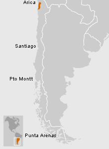 Ubicación de Arica