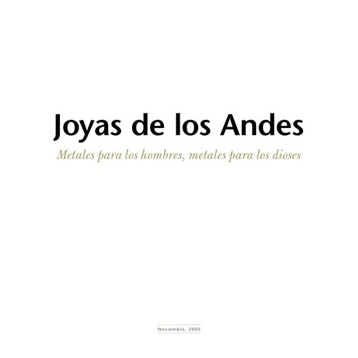 Joyas de los Andes