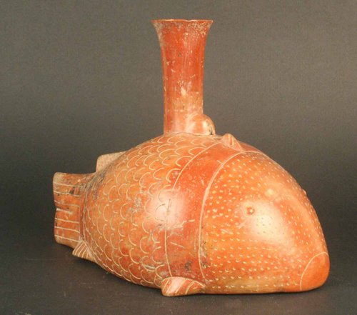 Botella silbato: pez