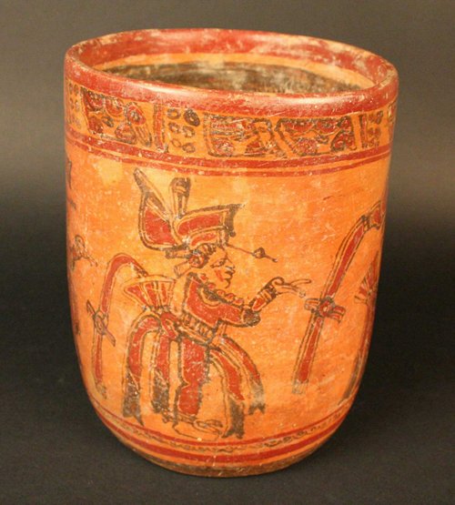 Vaso con representación pictórica