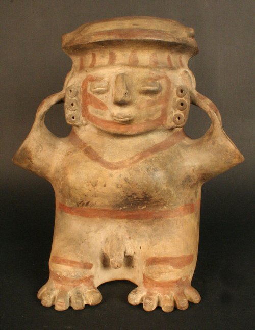 Cántaro antropomorfo masculino