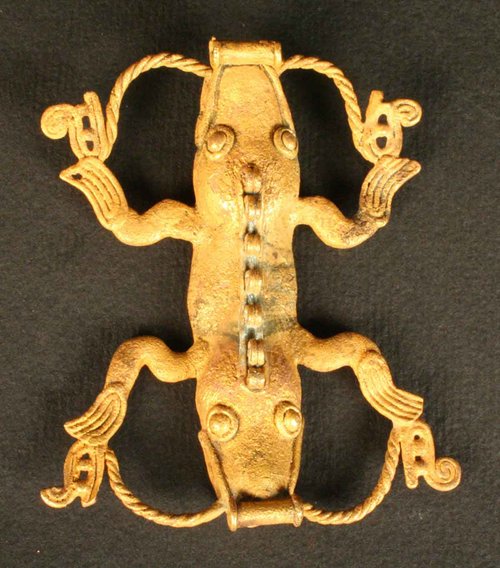 Adorno zoomorfo: Lagarto bicéfalo