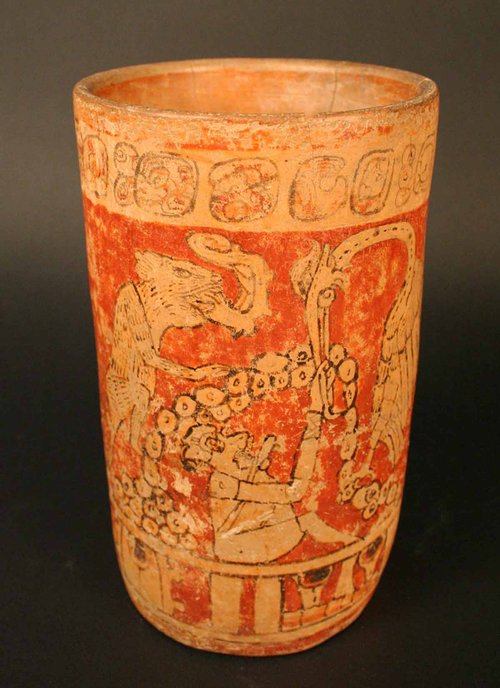 Vaso con representación pictórica