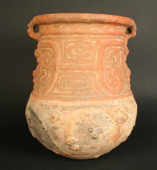 Urna funeraria incisa