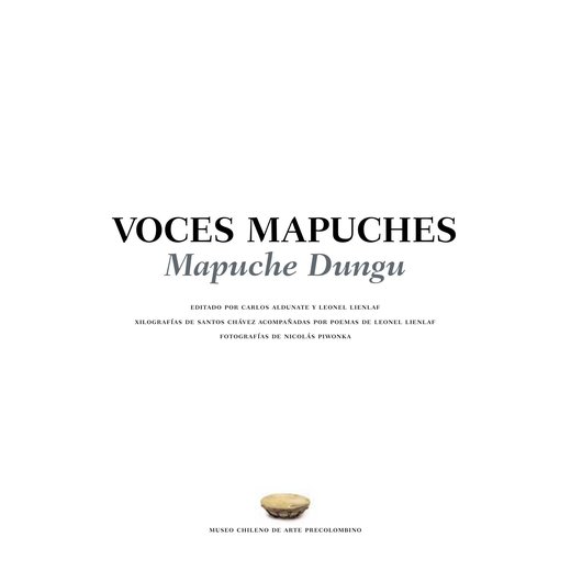 Voces mapuches. Mapuche dungu