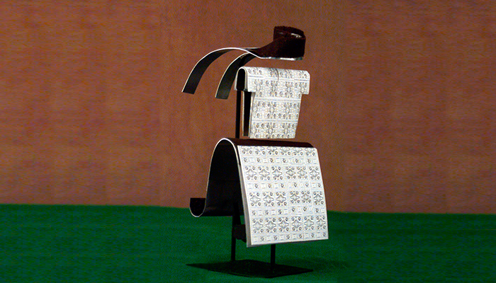 Maqueta del primer soporte del traje realizado entre 2000 y 2003 (Dibujo digital, José Pérez de Arce)