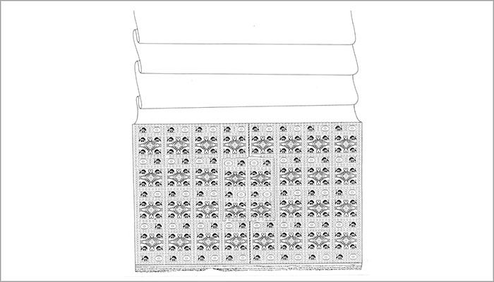 Representación del taparrabo y faldellín (Dibujo, Brugnoli et al. 1997: Fig.26)