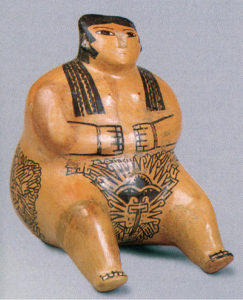 Figura femenina de cerámica. Cultura Nasca.